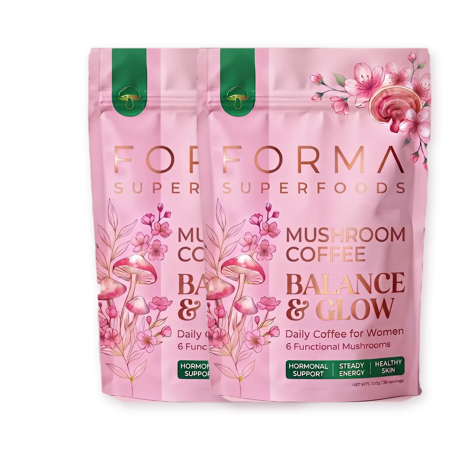 2× Women Mushroom Coffee